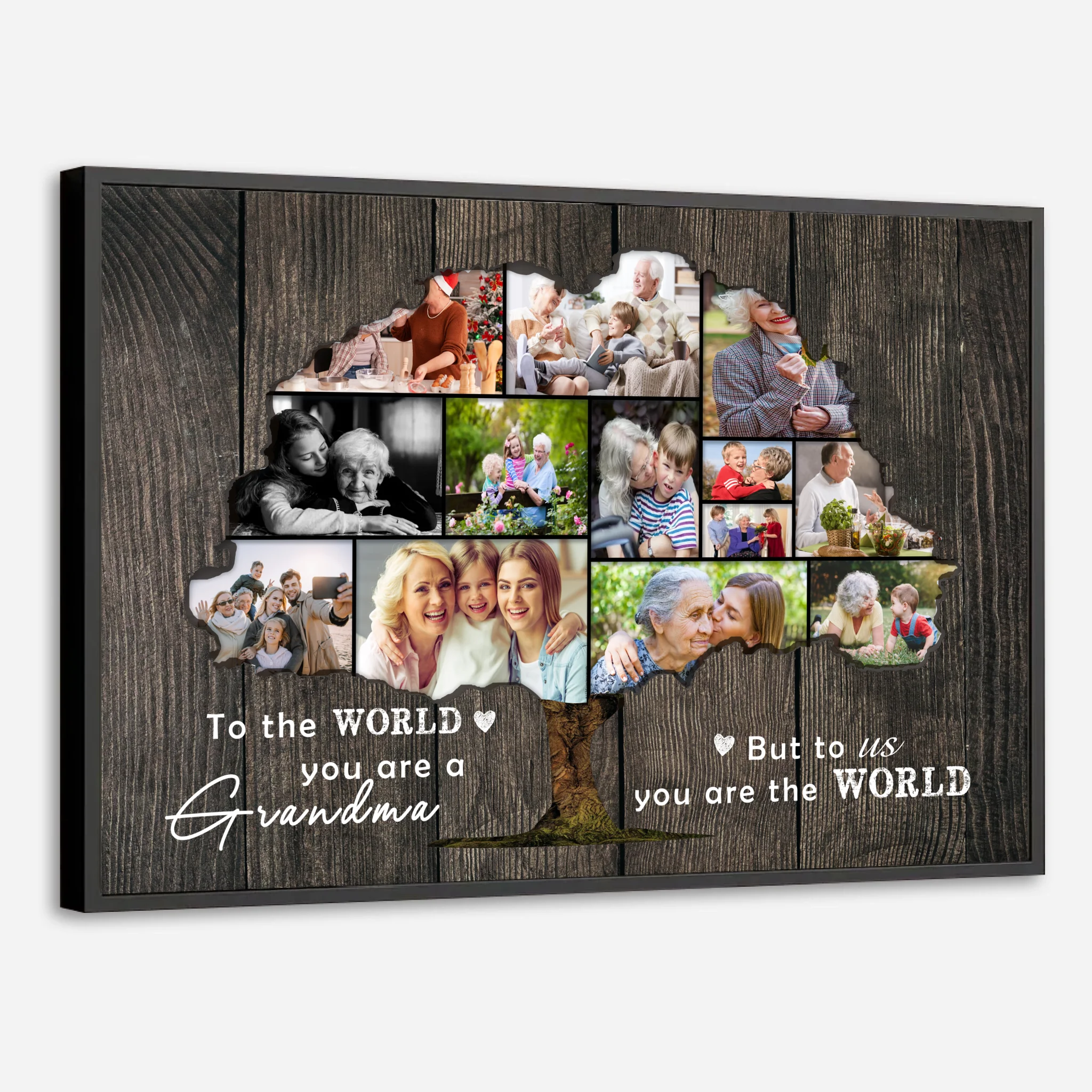 Personalized Family Tree, Grandma – You Are Our World Poster - 89Prints