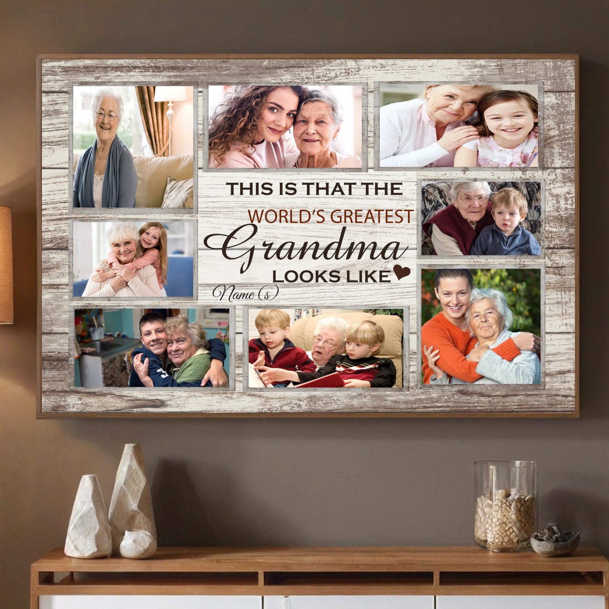 World's Greatest Grandma Poster – Custom Name and Photo - 89Prints