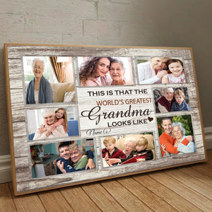World's Greatest Grandma Poster – Custom Name and Photo - 89Prints