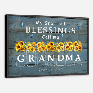 Custom Grandma Poster with Sunflowers – A Unique and Meaningful Gift - 89Prints