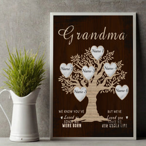 Personalized Family Tree Poster – A Heartfelt Gift for Grandma - 89Prints