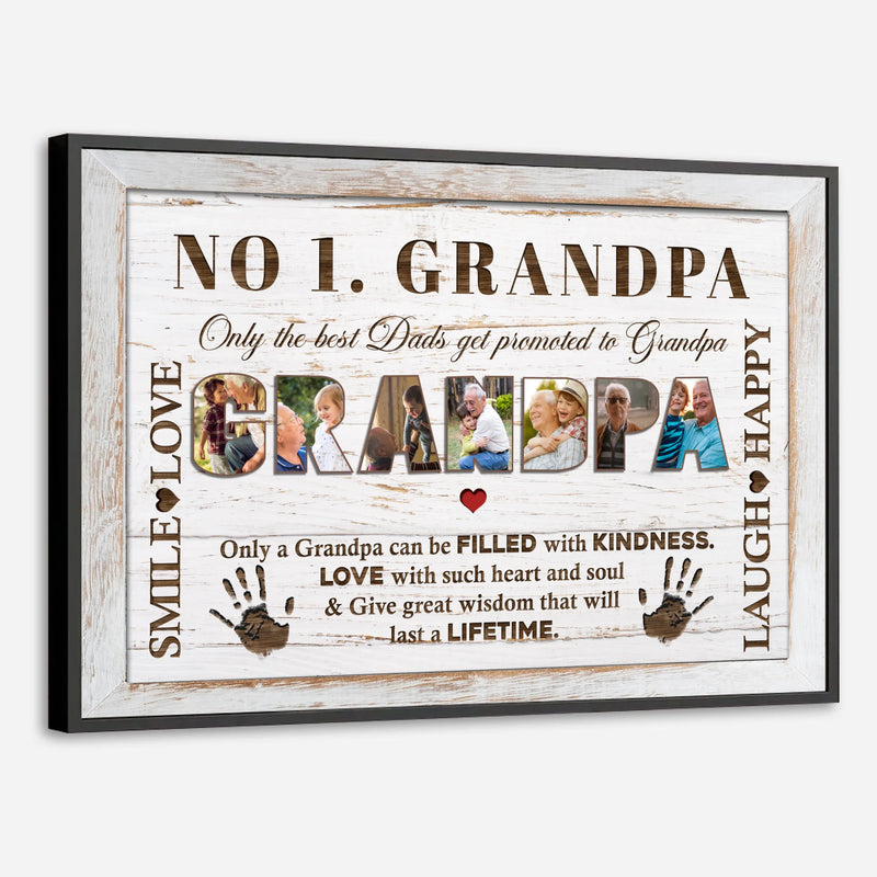 Personalized Poster for Grandpa – The Rock of Our Family - 89Prints