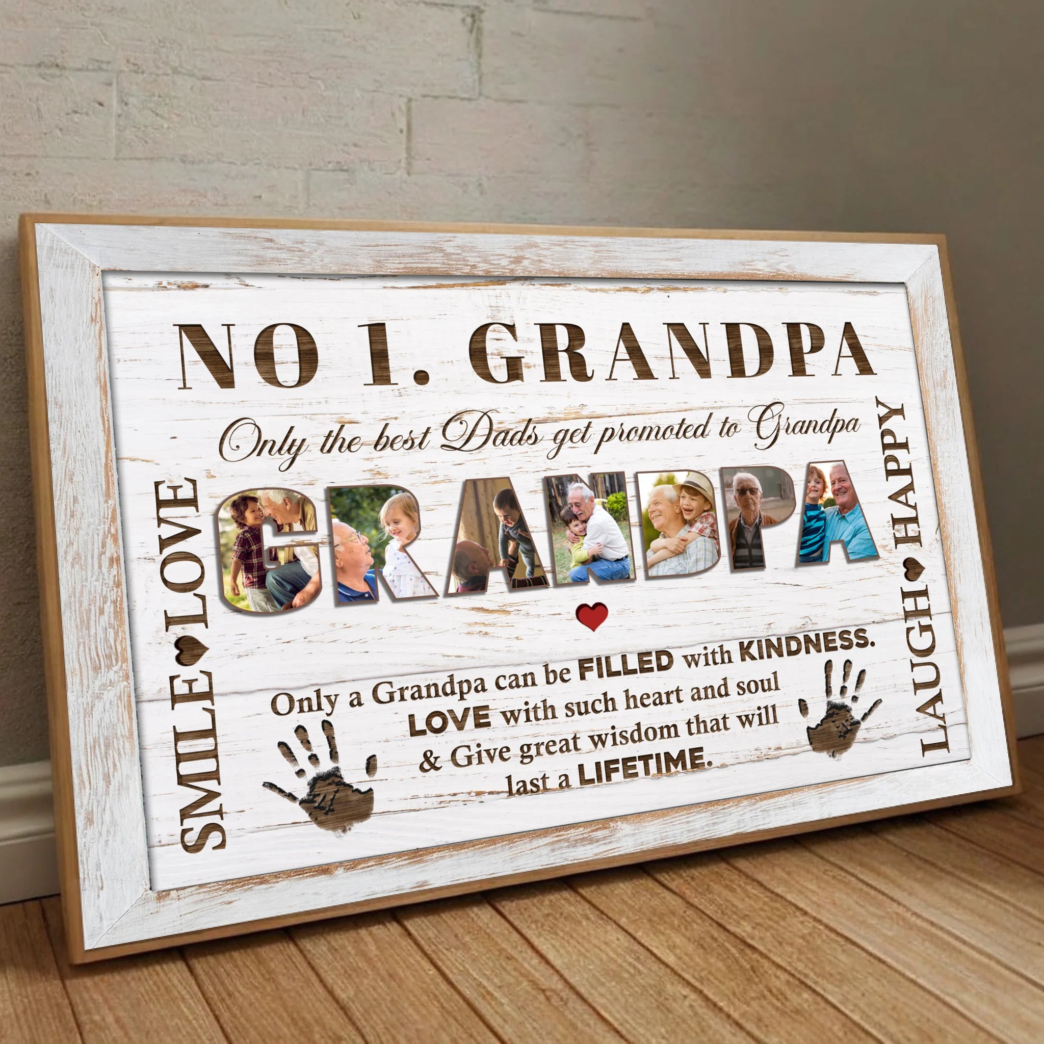 Personalized Poster for Grandpa – The Rock of Our Family - 89Prints