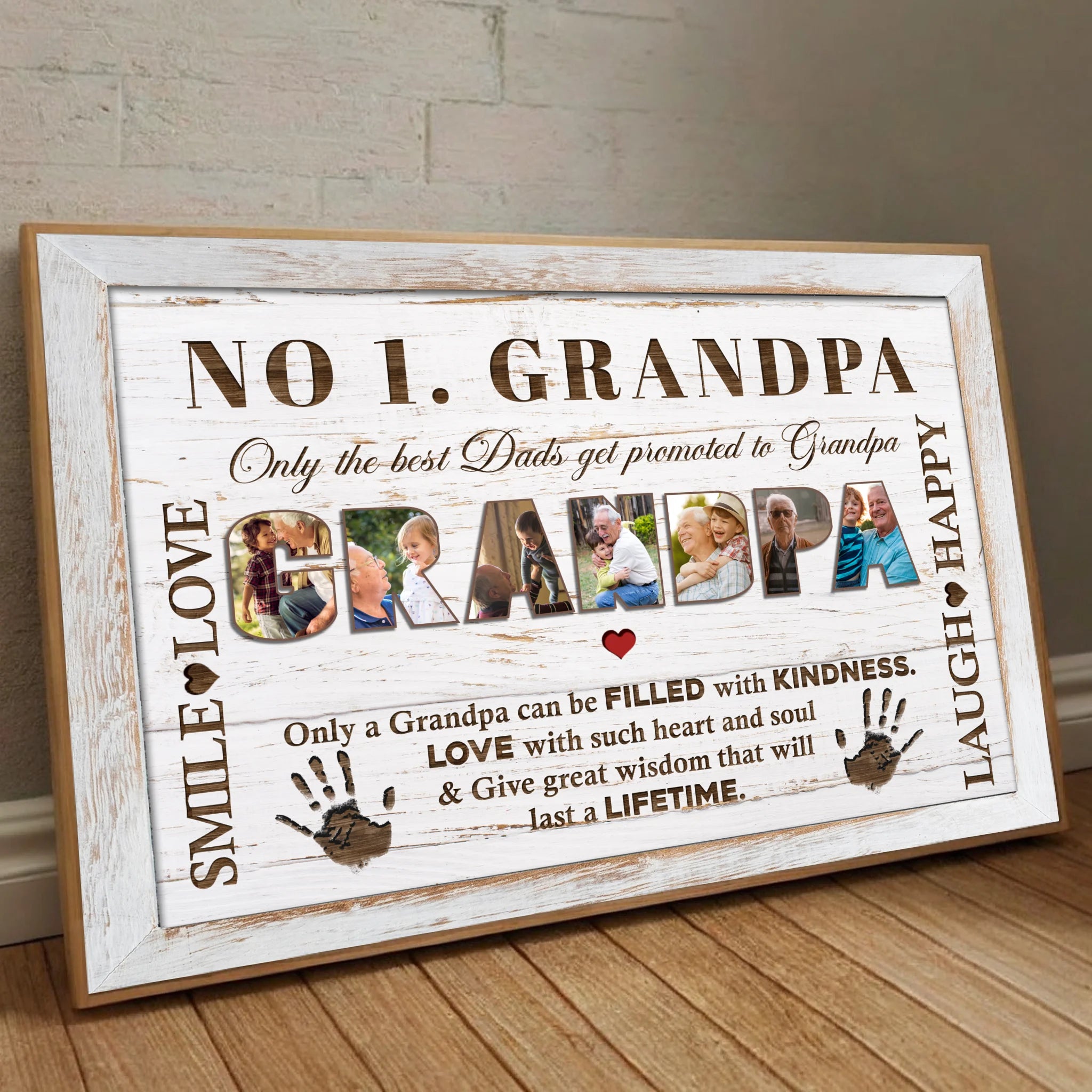 Personalized Poster for Grandpa – The Rock of Our Family - 89Prints