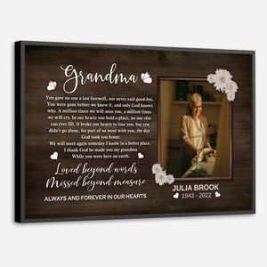 Heartfelt Customizable Poster for Grandma – A Tribute of Love - 89Prints