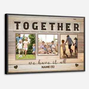 Custom Family Photo Poster – Together Forever, Always Loved - 89Prints