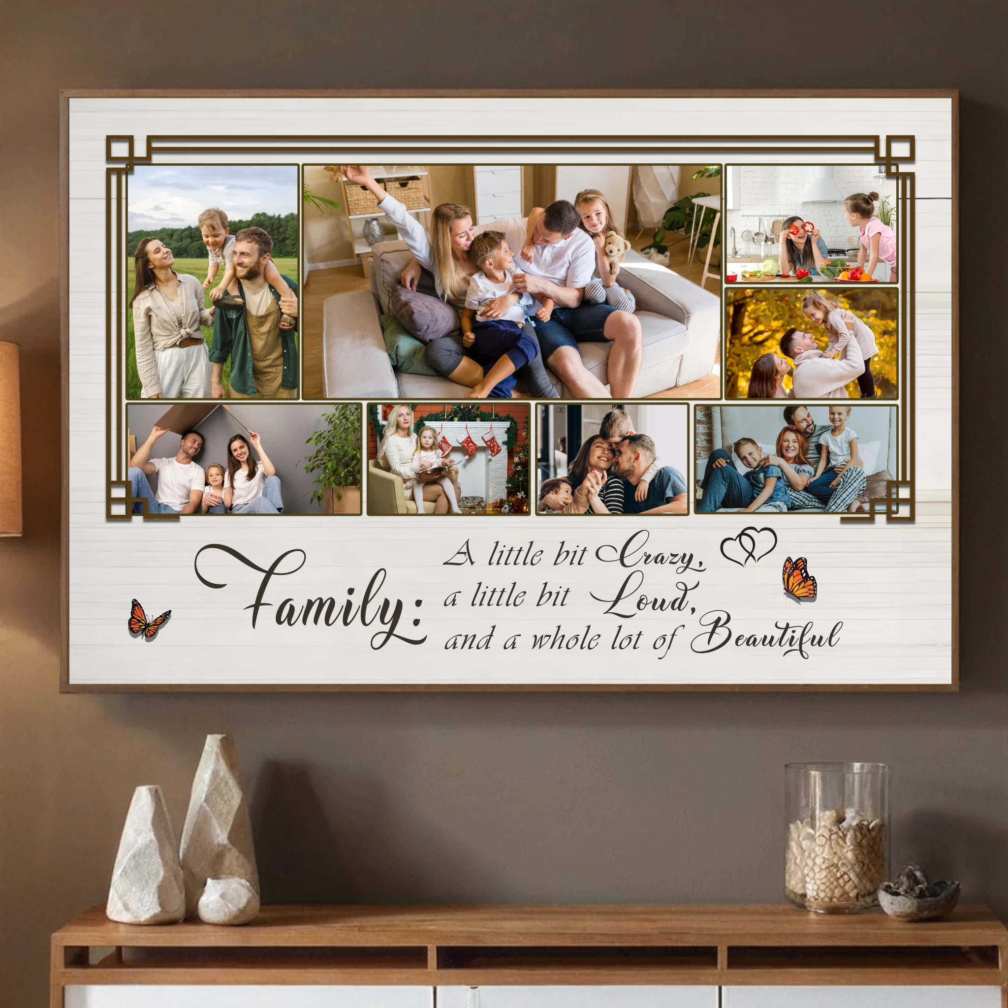 Personalized Family Poster – Chaos, Laughter & Endless Love - 89Prints
