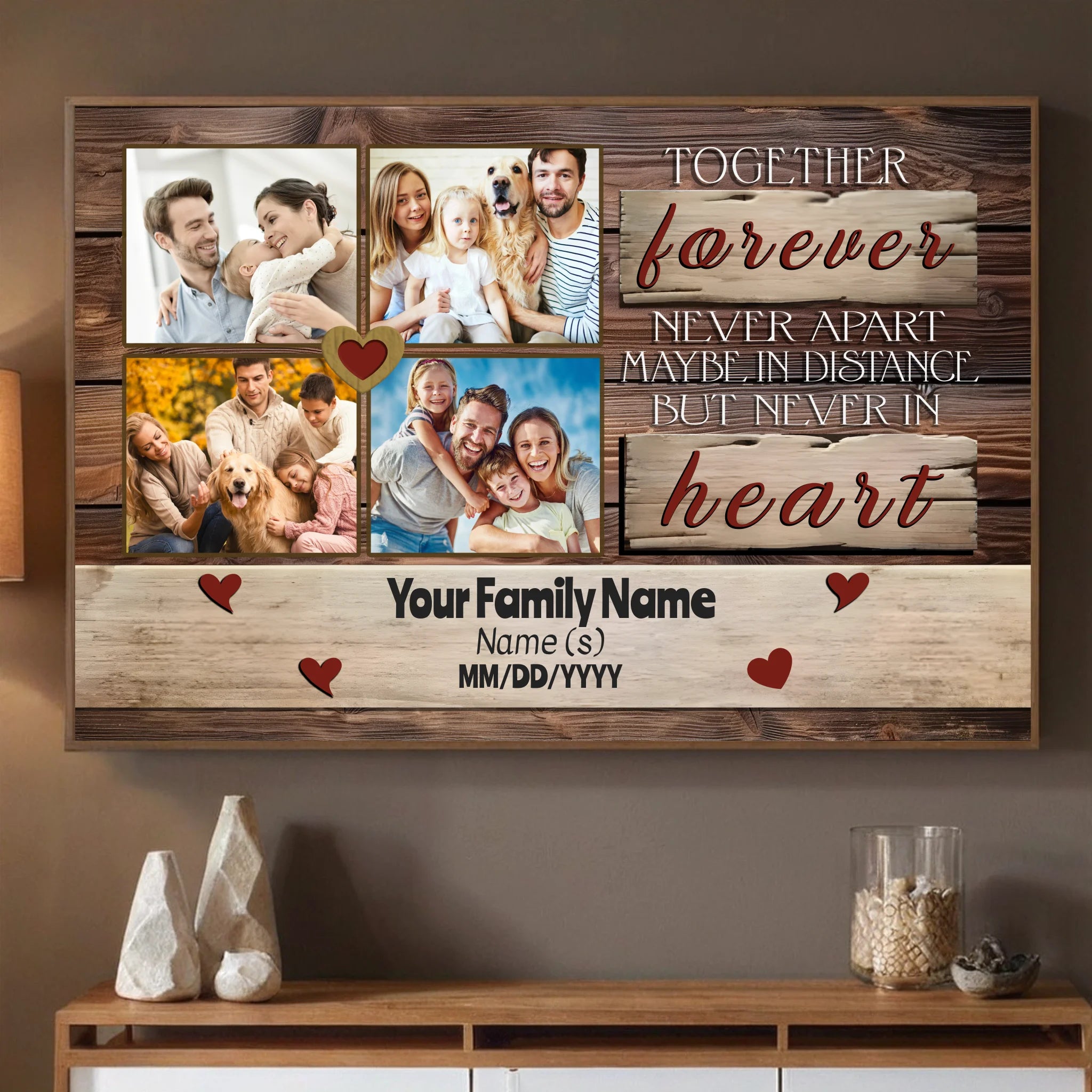 Together Forever – Custom Family Poster Celebrating Lasting Bonds - 89Prints
