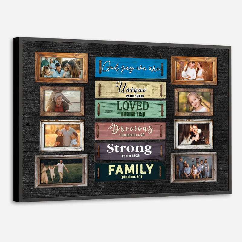 Inspirational Custom Family Poster – Celebrate Love, Strength & Unity - 89Prints