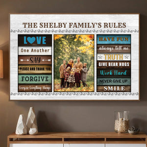 Personalized Family Poster with Inspiring Values and Words | Meaningful Custom Art by 89Prints