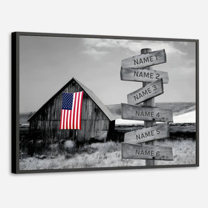 Custom Rustic Family Poster – A Warm Piece of Home Decor Filled with Love - 89Prints