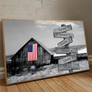Custom Rustic Family Poster – A Warm Piece of Home Decor Filled with Love - 89Prints