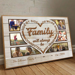 Forever Connected by Heart – Personalized Family Poster to Celebrate Love and Unity - 89Prints