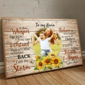 Customizable Poster for Son – Empowering Message from Mom - 89Prints