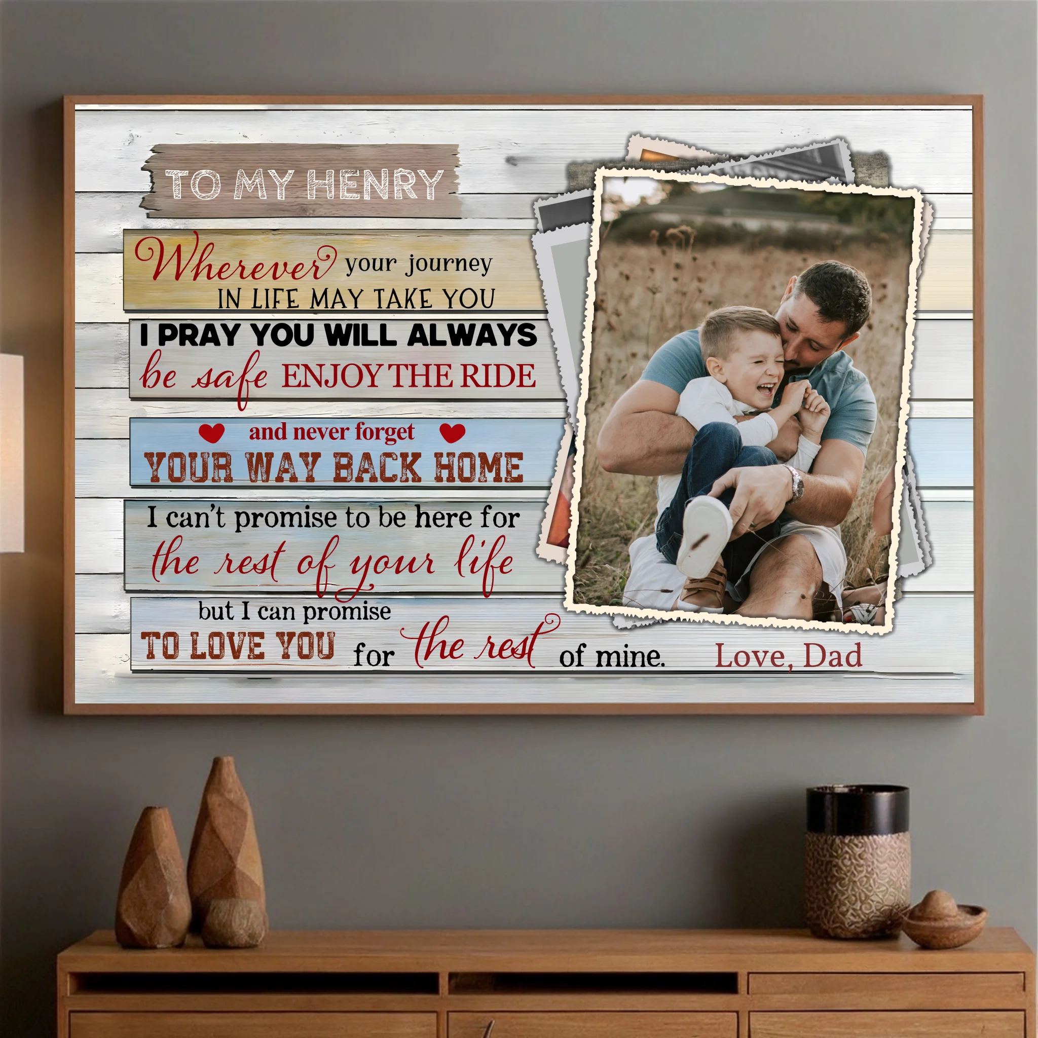 Customizable Poster – Heartfelt Message for Life’s Journey - 89Prints