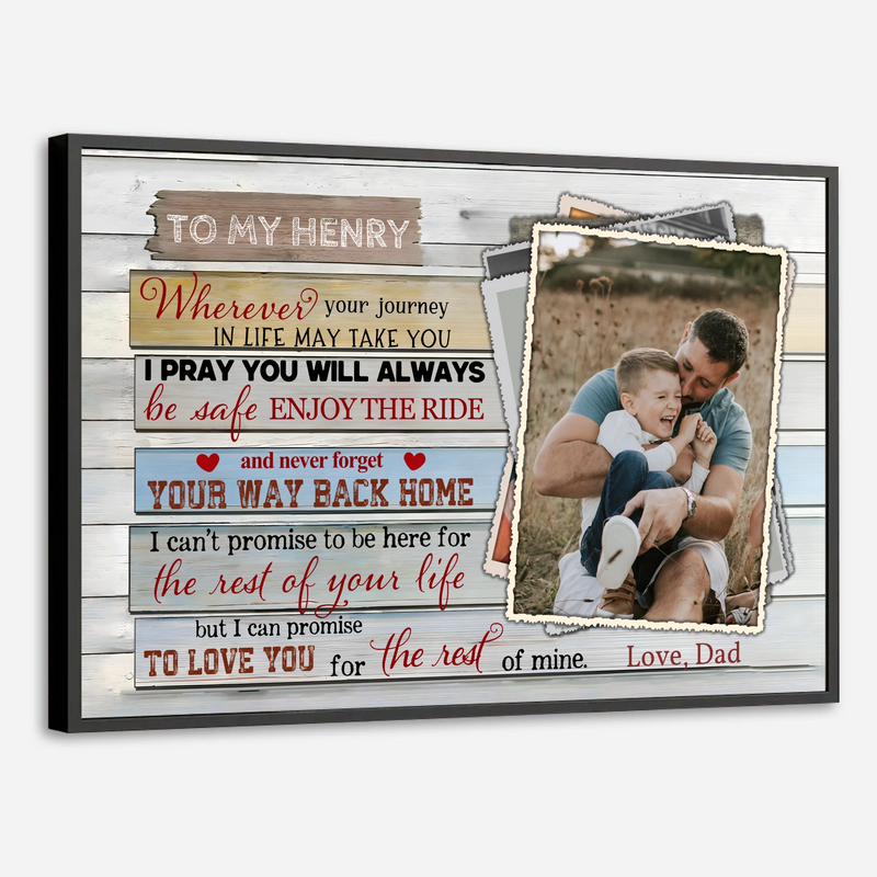 Customizable Poster – Heartfelt Message for Life’s Journey - 89Prints