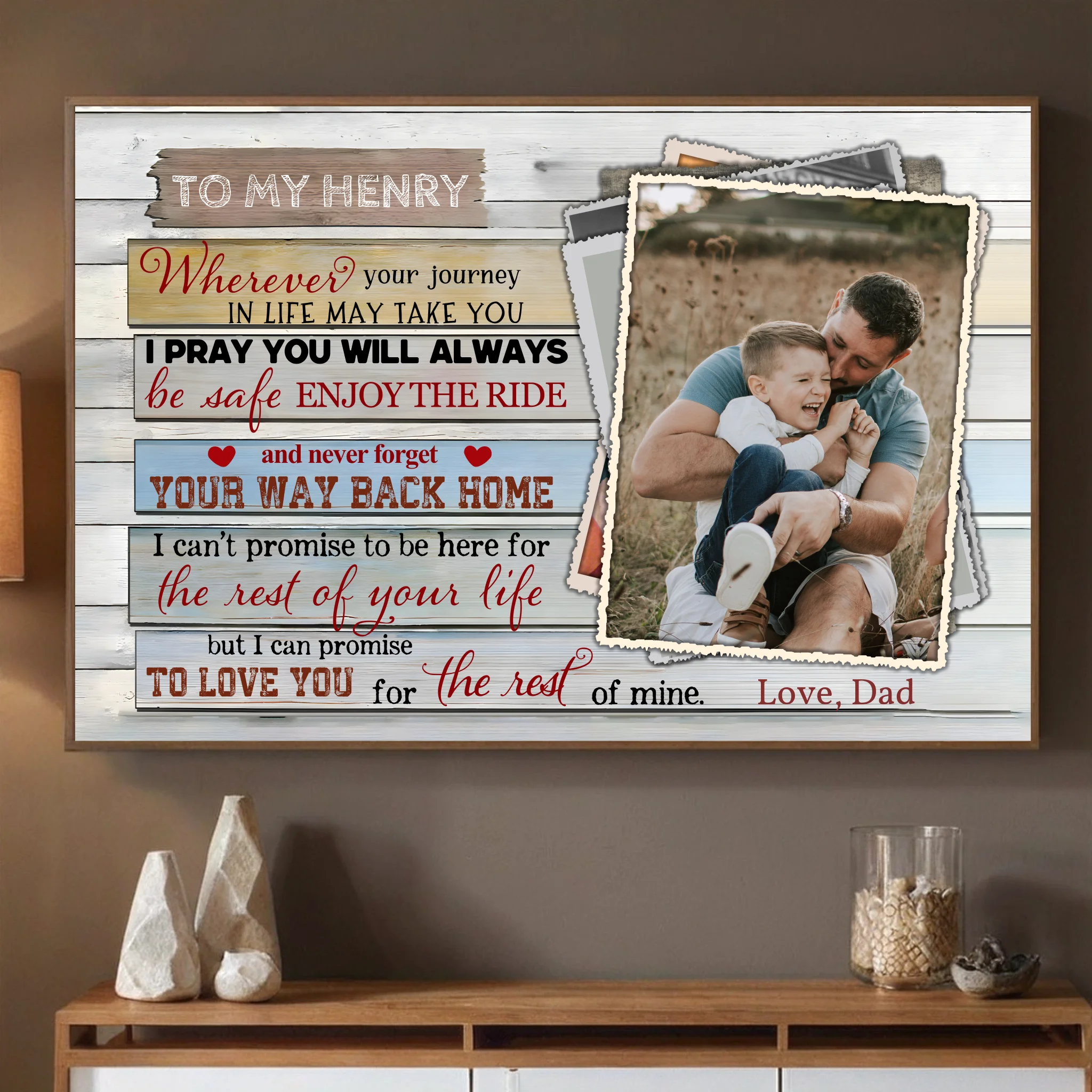 Customizable Poster – Heartfelt Message for Life’s Journey - 89Prints