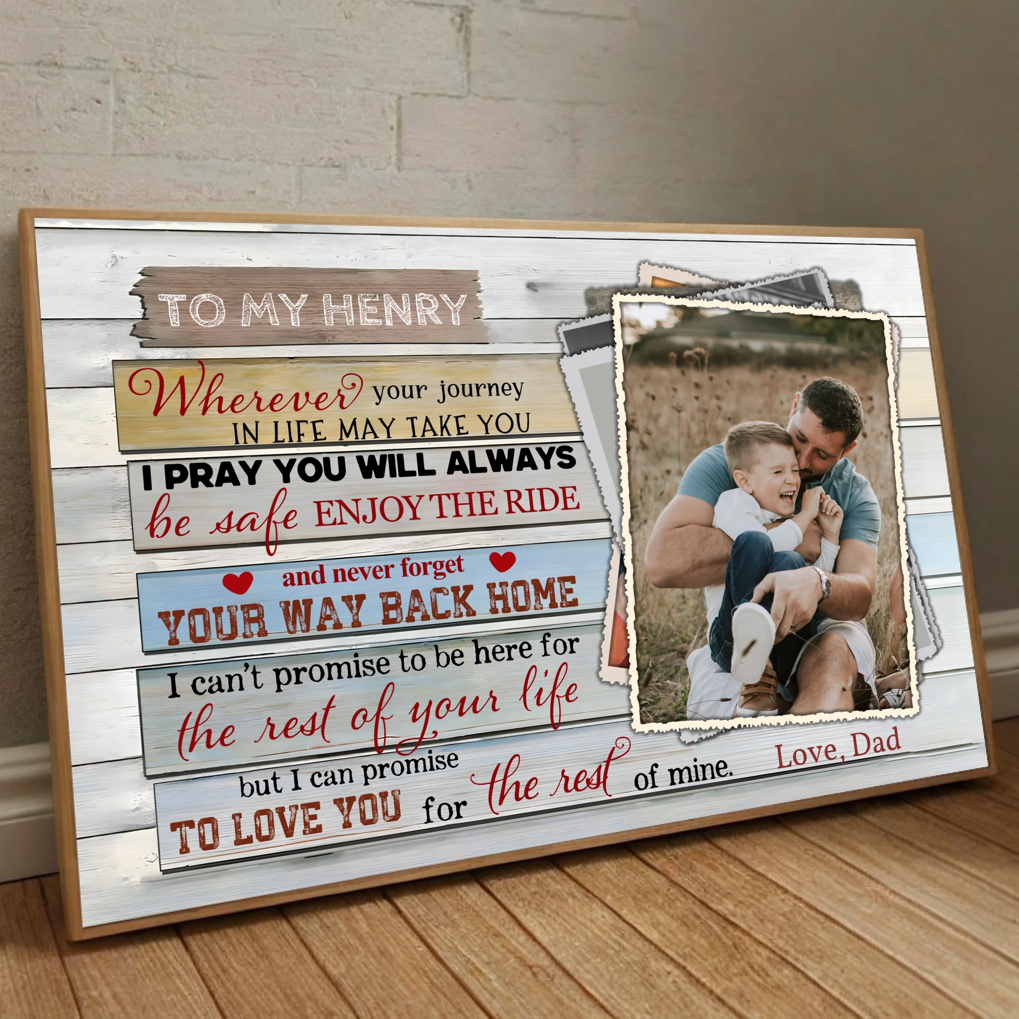 Customizable Poster – Heartfelt Message for Life’s Journey - 89Prints