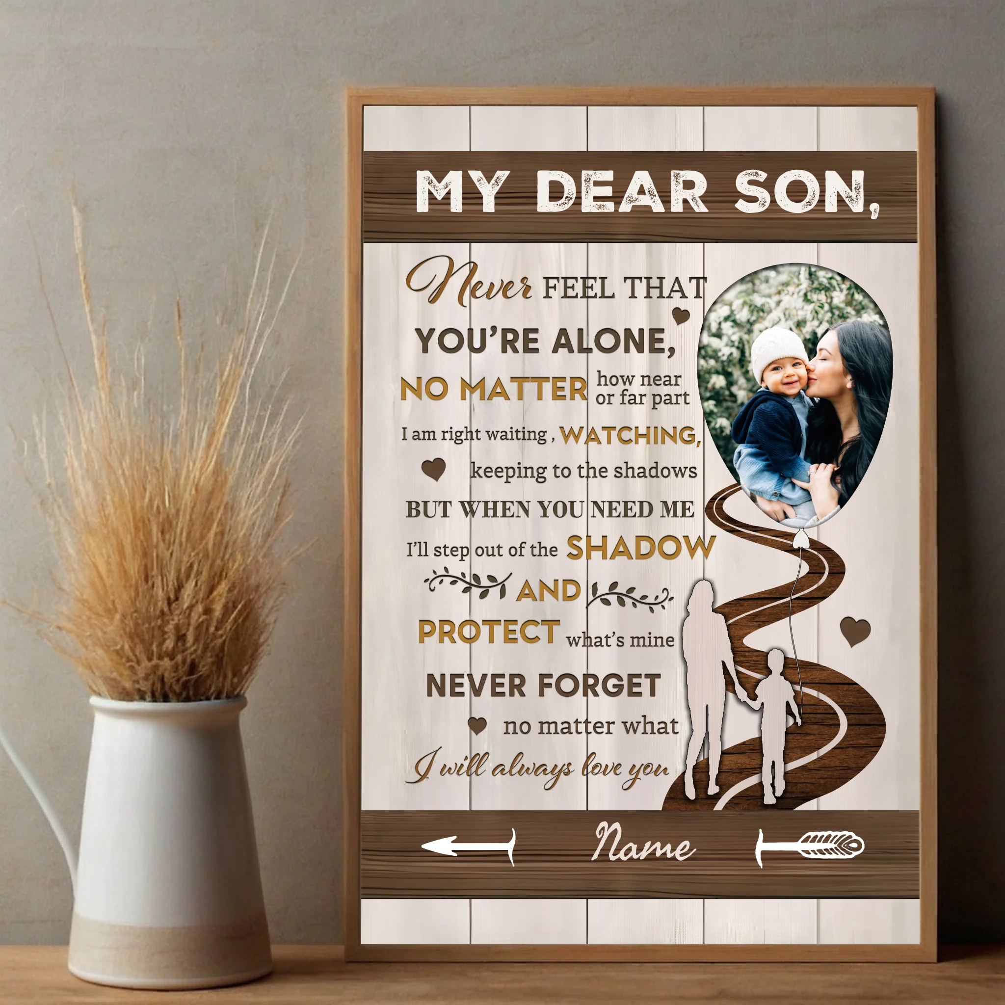 Customizable Poster for Your Dear Son – A Heartfelt Message of Love and Strength - 89Prints