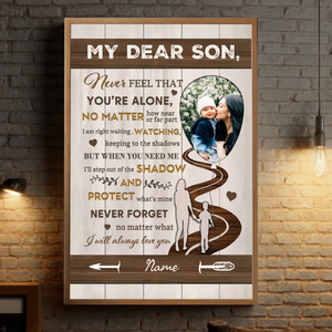 Customizable Poster for Your Dear Son – A Heartfelt Message of Love and Strength - 89Prints