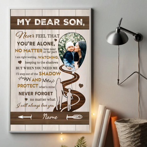 Customizable Poster for Your Dear Son – A Heartfelt Message of Love and Strength - 89Prints