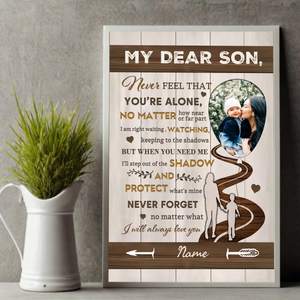 Customizable Poster for Your Dear Son – A Heartfelt Message of Love and Strength - 89Prints