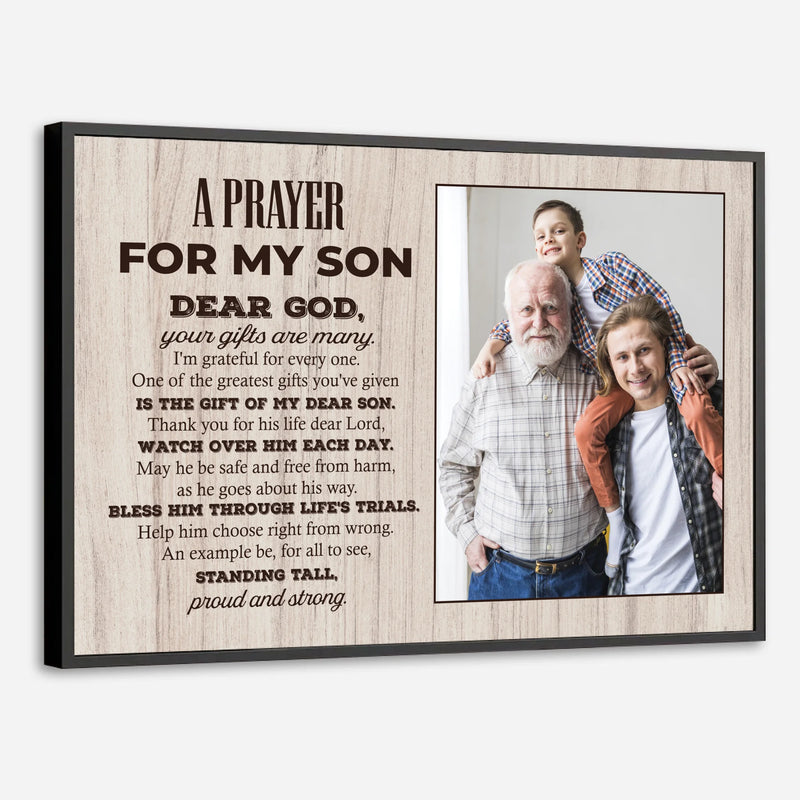 Prayer for Your Son – Inspirational Blessings Poster by 89Prints