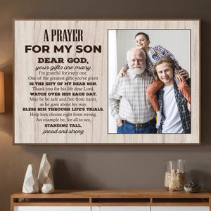 Prayer for Your Son – Inspirational Blessings Poster by 89Prints