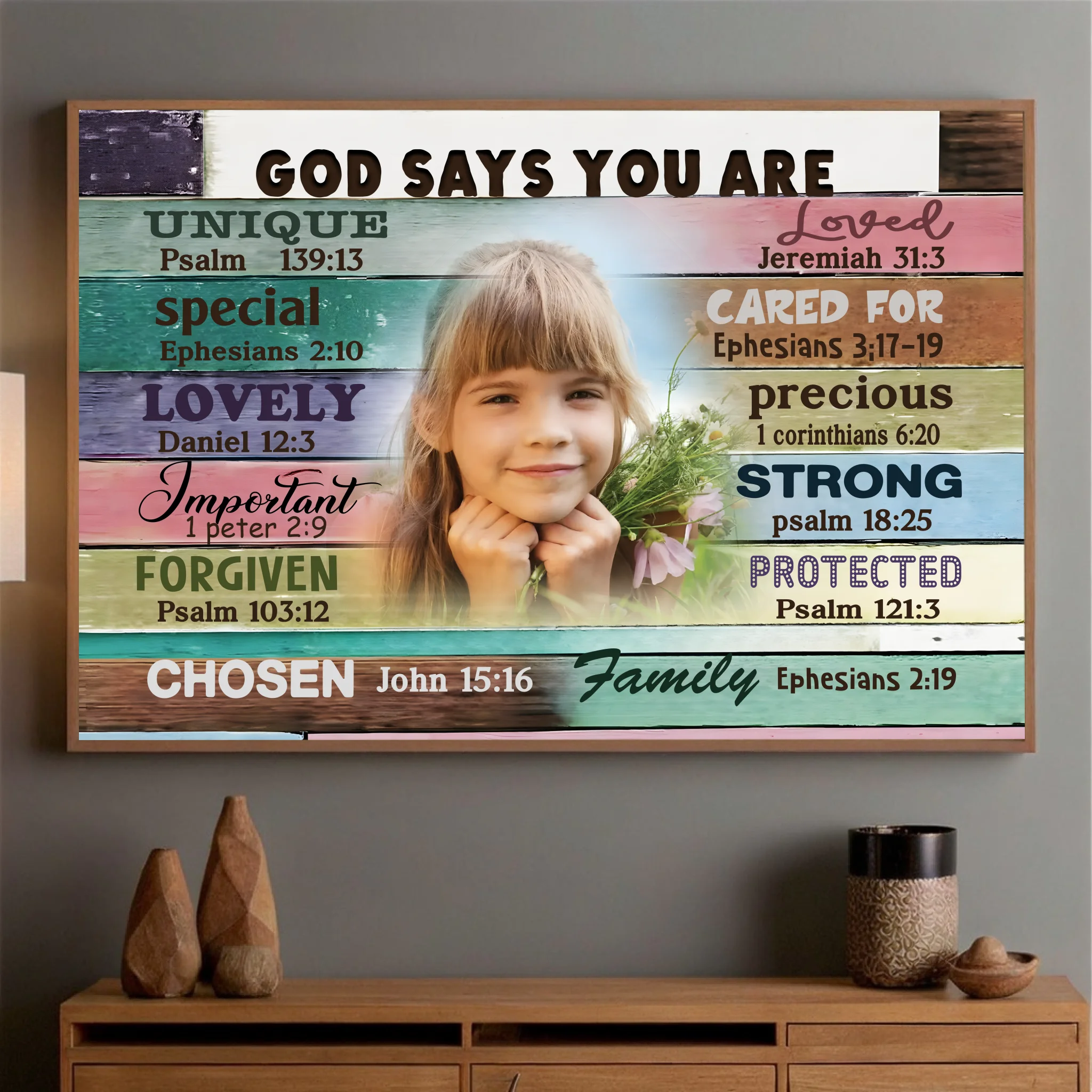 Personalized 'God Says You Are' Poster – Inspirational Gift - 89Prints