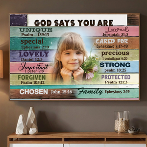 Personalized 'God Says You Are' Poster – Inspirational Gift - 89Prints