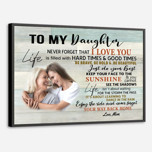 Customized 'To My Daughter' Poster – A Loving Personalized Gift - 89Prints