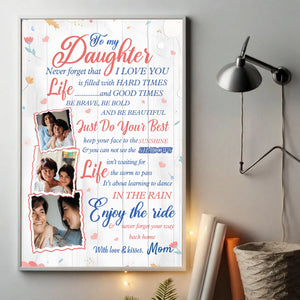 Custom Daughter Poster – A Heartfelt Gift from Mom - 89Prints