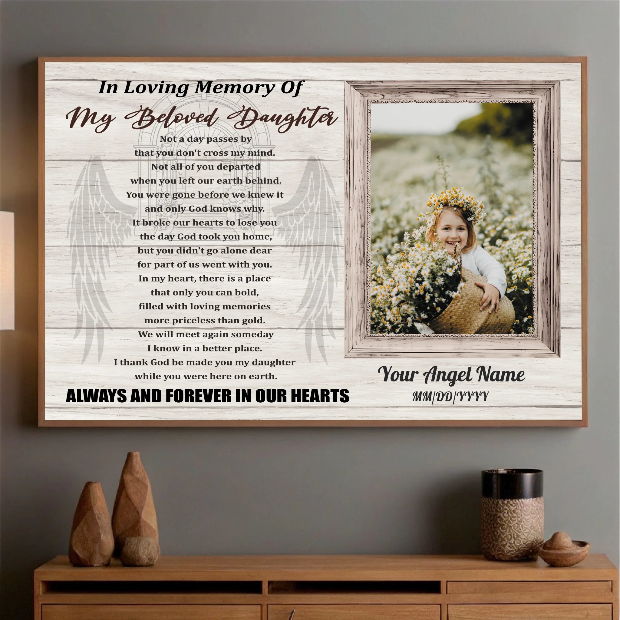For Your Beloved Daughter’s Journey – A Custom Keepsake by 89Prints