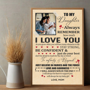 Custom Poster for Daughter – Her Journey of Love and Strength - 89Prints