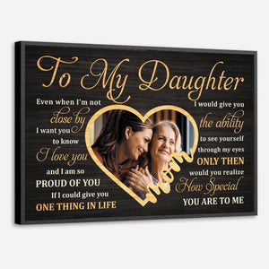 Personalized Poster for Daughters – A Message Straight from the Heart - 89Prints