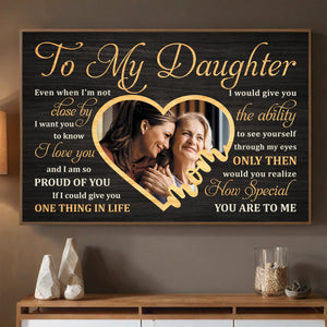 Personalized Poster for Daughters – A Message Straight from the Heart - 89Prints