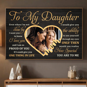 Personalized Poster for Daughters – A Message Straight from the Heart - 89Prints