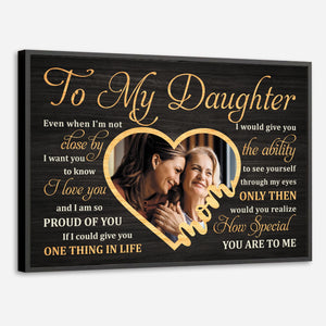 Personalized Poster for Daughters – A Message Straight from the Heart - 89Prints