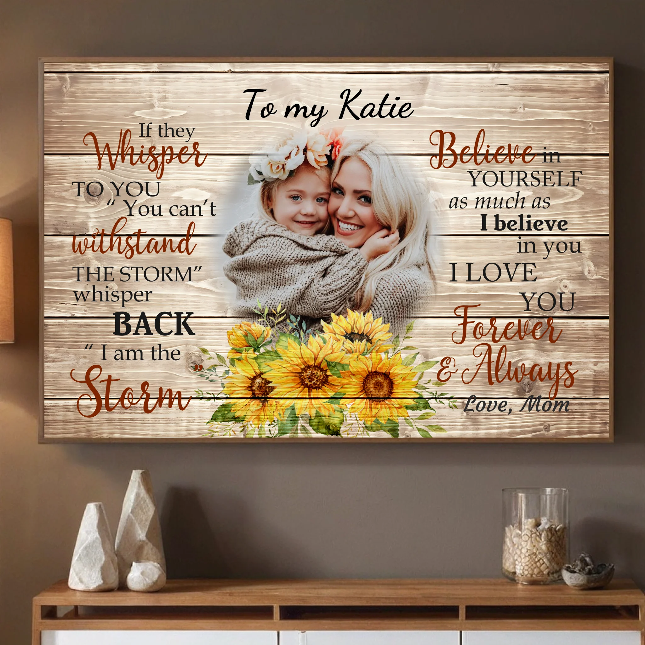 Empowering Custom Poster for Daughter – A Gift of Love and Strength - 89Prints