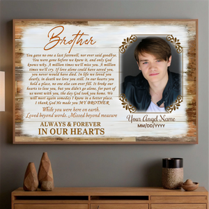 Celebrate the Love You Shared with Your Brother – Custom Poster - 89Prints