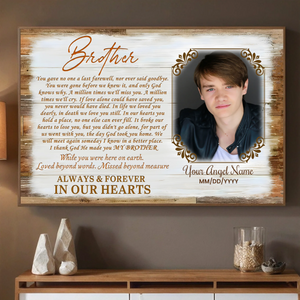Celebrate the Love You Shared with Your Brother – Custom Poster - 89Prints