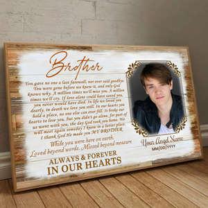Celebrate the Love You Shared with Your Brother – Custom Poster - 89Prints
