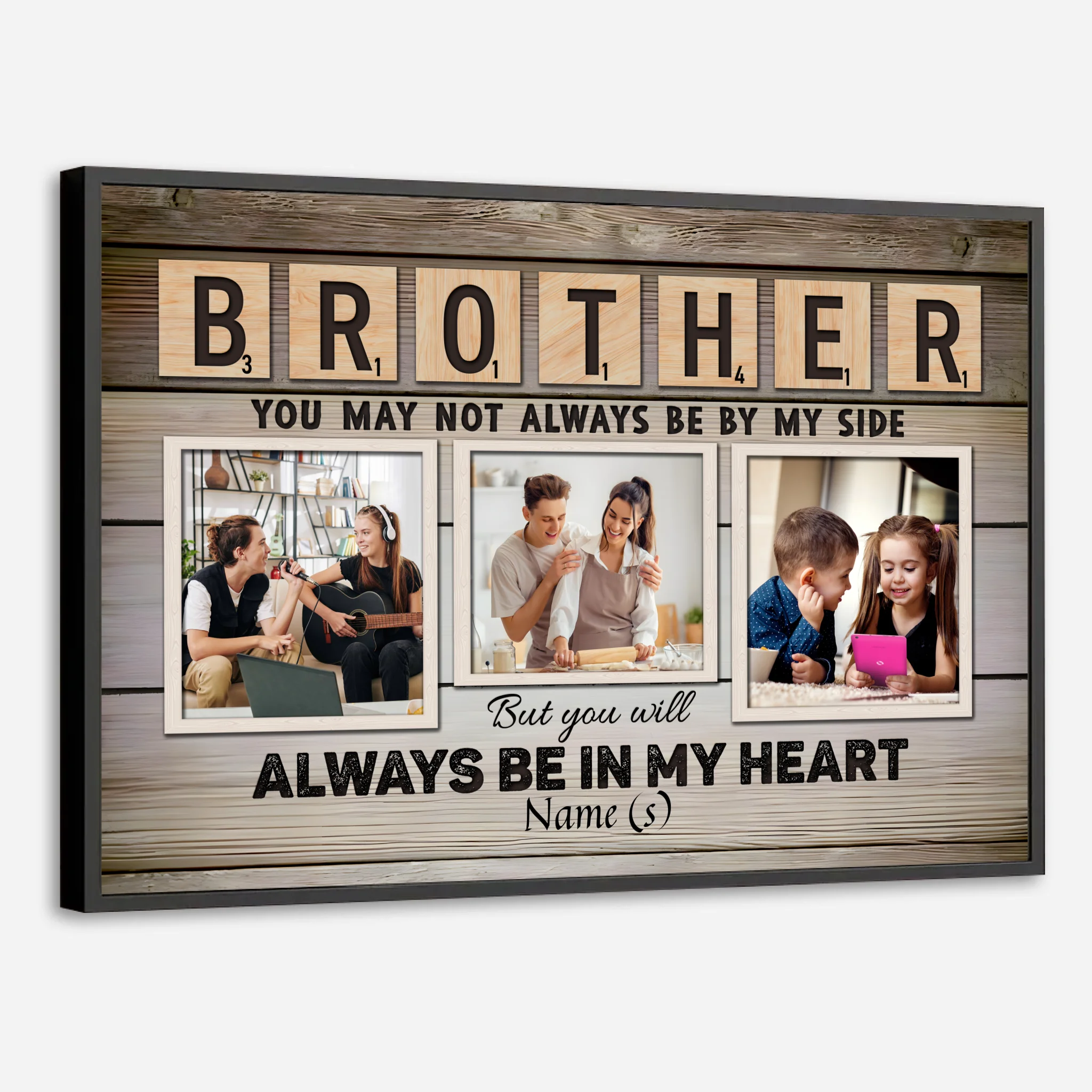 Cherish Your Brother with a Customizable Poster – A Lasting Tribute of Love - 89Prints