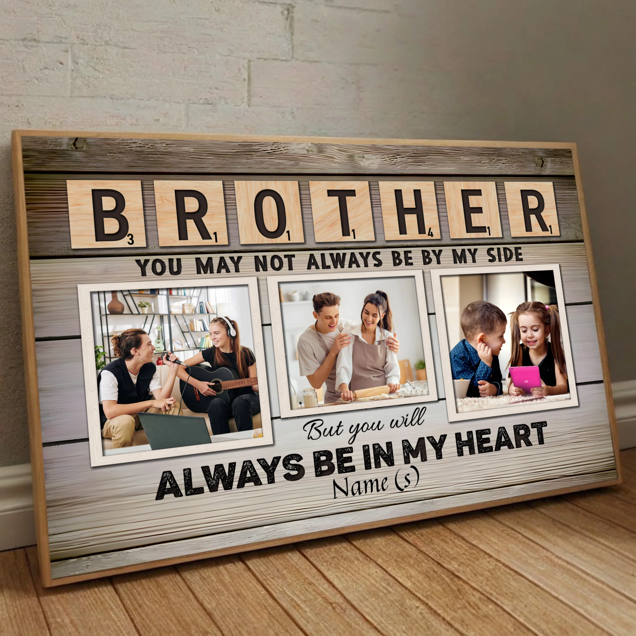 Cherish Your Brother with a Customizable Poster – A Lasting Tribute of Love - 89Prints
