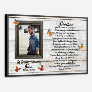 Personalized Brother-Sister Memorial Poster – A Lasting Tribute of Love - 89Prints