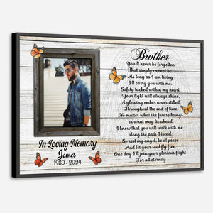 Personalized Brother-Sister Memorial Poster – A Lasting Tribute of Love - 89Prints
