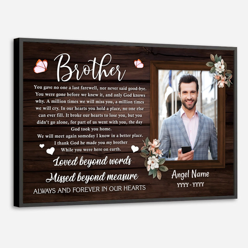 Celebrate Your Brother with Heartfelt Memoria – A Gift of Love and Legacy - 89Prints