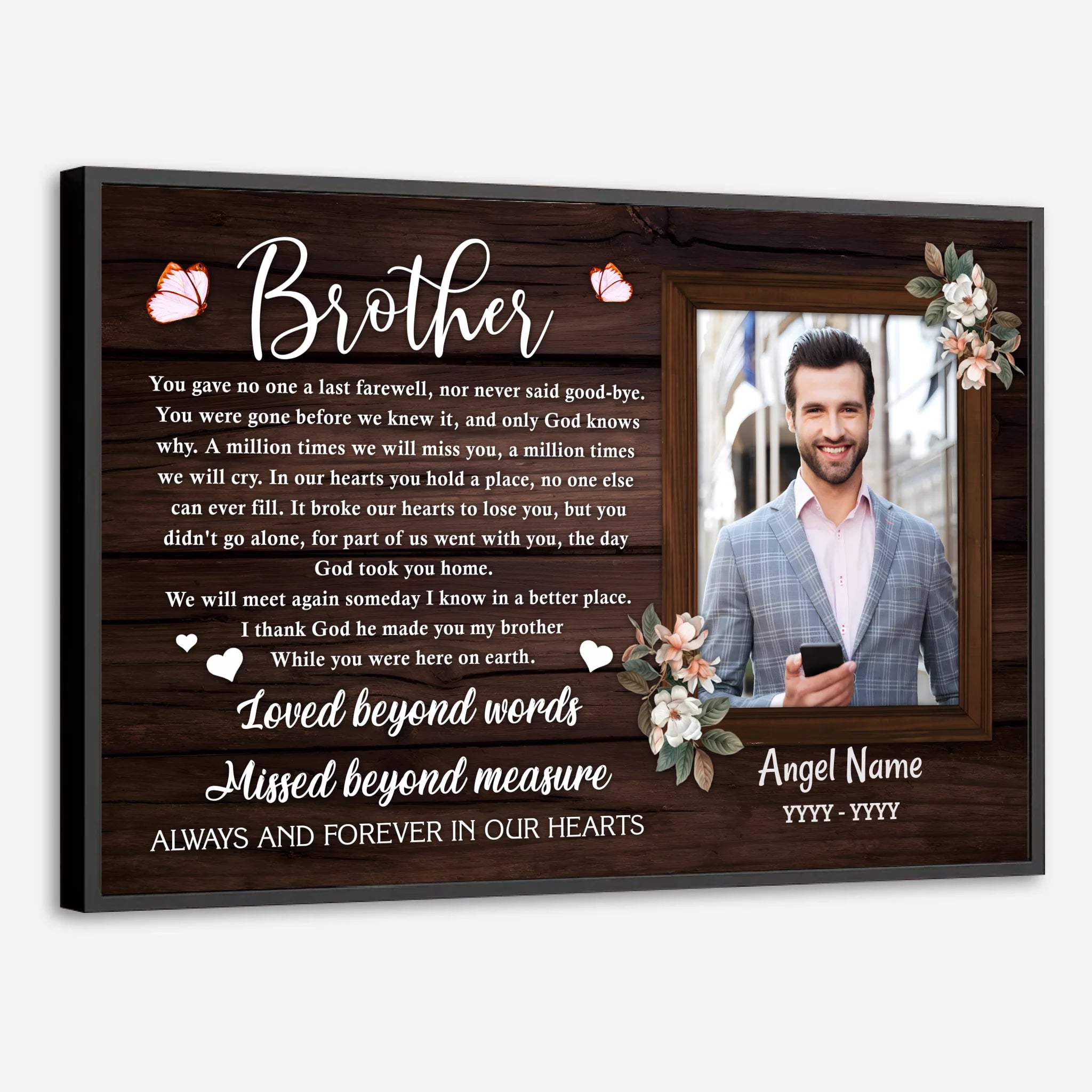 Celebrate Your Brother with Heartfelt Memoria – A Gift of Love and Legacy - 89Prints