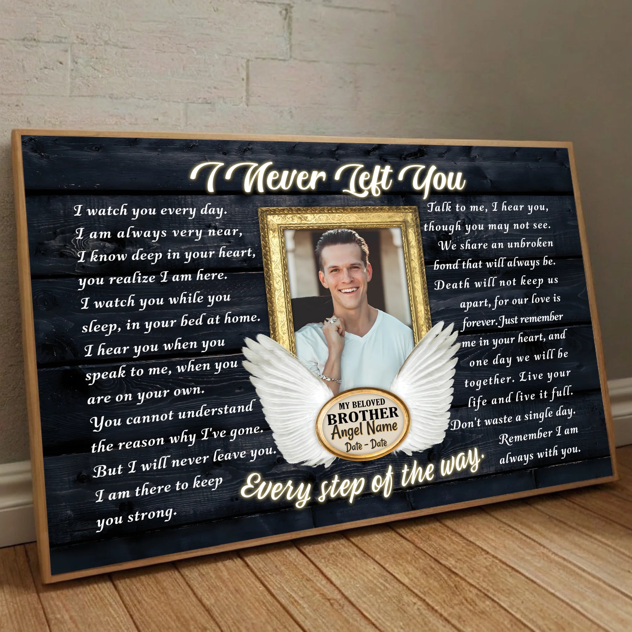 Celebrate Your Brother with a Personalized Poster – Because Some Bonds Last Forever - 89Prints