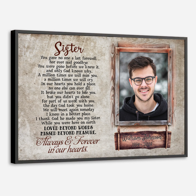 Brother or Sister’s Memory – Personalized Tribute Poster - 89Prints
